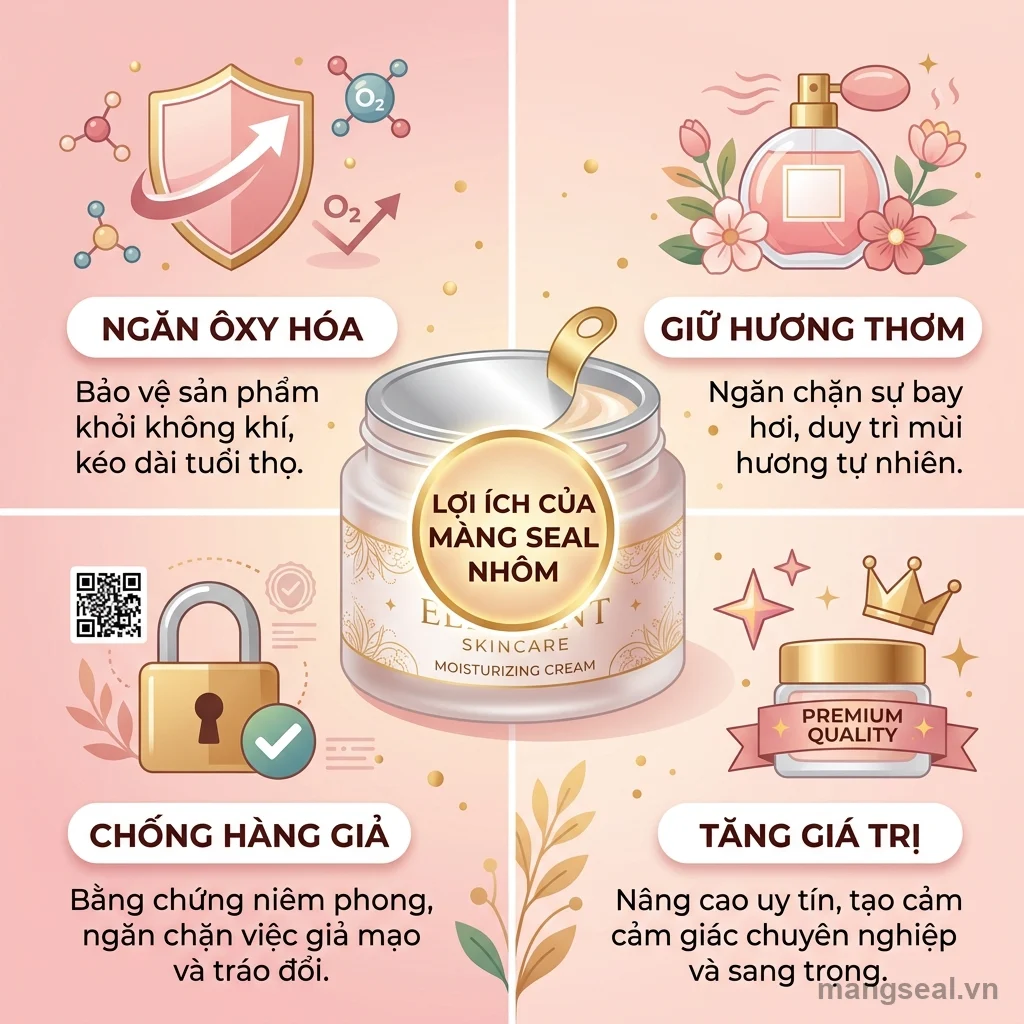 Hình minh họa: màng seal mỹ phẩm
